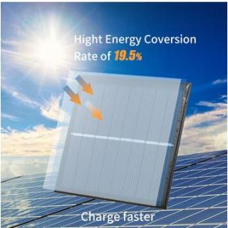 1W/4V Solar Charger for 1.2V AA Rechargeable Battery Polycrystalline Epoxy Solar Panel Portable Solar Battery Carger