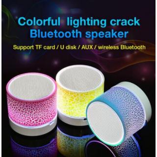 Wireless Bluetooth Colorful Light Small Crack Sound Speaker Audio Mobile Phone Mini Subwoofer Support TF Card / U Disk / AUX