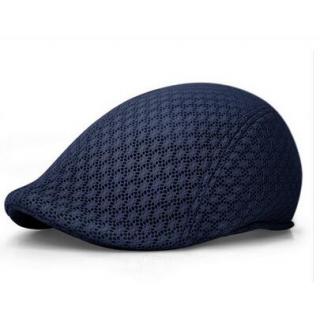 Summer Men Women Sun Mesh Beret Cap Unisex Newsboy Golf Cabbie Flat Peaked Hat Casquette Breathable Berets