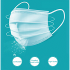 100-500pcs Medical Mask Surgical 3 Layer Non-woven Disposable Elastic Mouth Breathable Flu Hygiene Face ship by Fedex